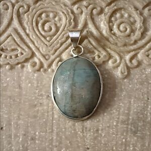 New Laborite Pendant with Sterling Silver 1.5”